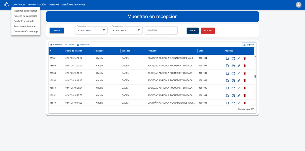 Daia Calidad Dashboard