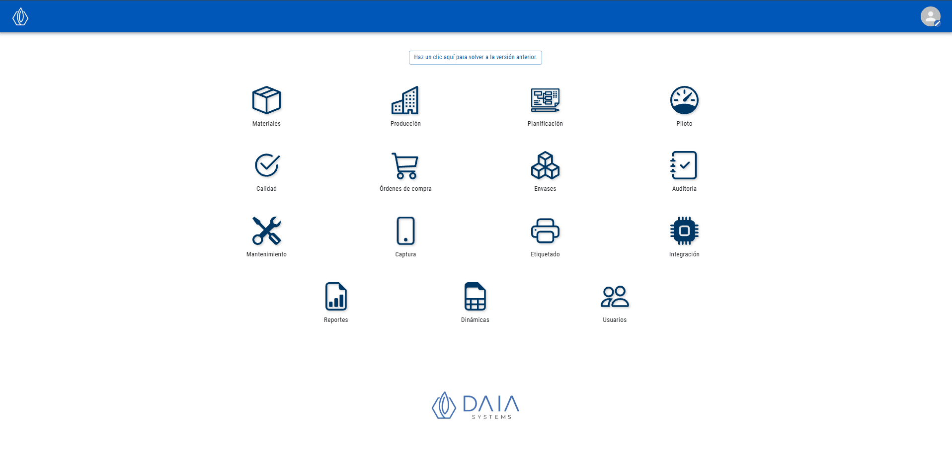 Daia ERP Dashboard