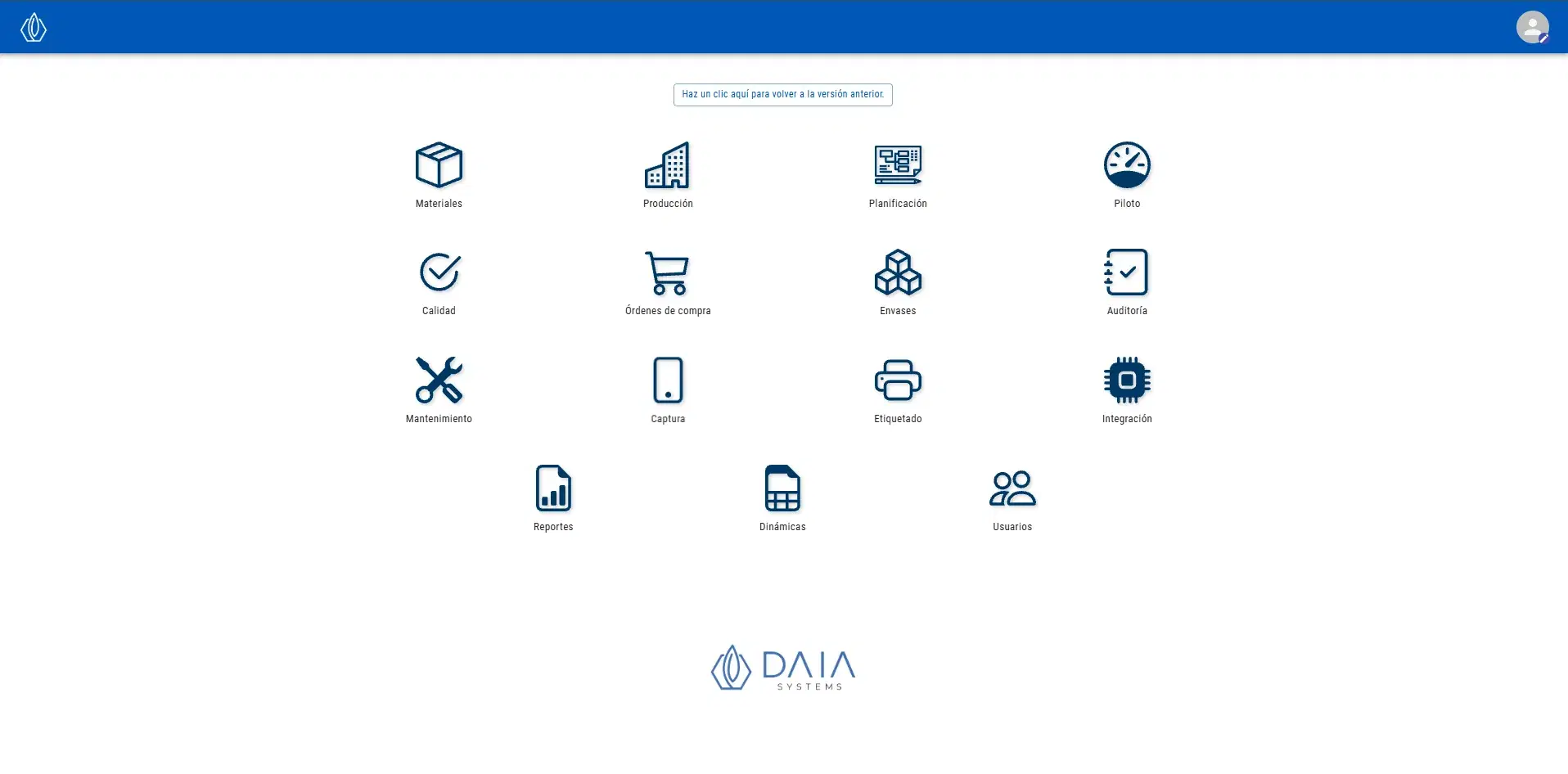 Daia ERP Dashboard