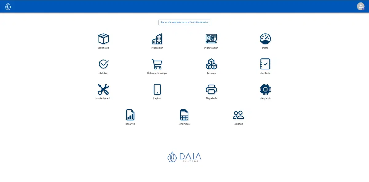 Daia ERP Dashboard